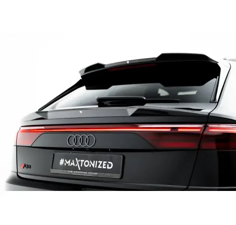 Prepreg Carbon Fiber Becquet de hayon (Plus Bas) Audi SQ8 / Q8 S-Line Mk1 Facelift