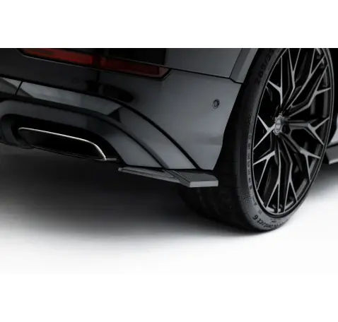 Fibre de Carbone Lames De Pare-Chocs Arrière Latérales Audi Q8 S-Line Mk1 Facelift