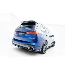 Fibre de Carbone Diffuseur Arrière BMW X7 M-Pack G07 / G07 Facelift (version with towbar)