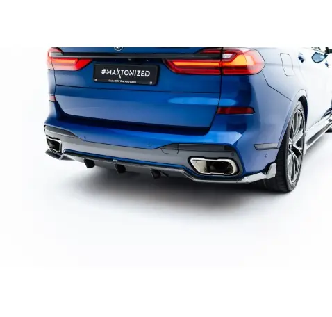 Fibre de Carbone Diffuseur Arrière BMW X7 M-Pack G07 / G07 Facelift (version with towbar)