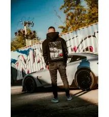 Black Hoodie Maxton Design