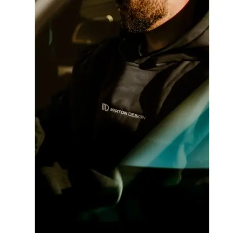 Black Hoodie Maxton Design