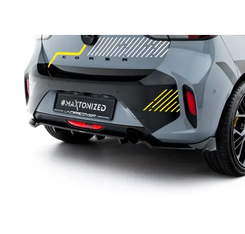 Arriere Splitter (avec une barre verticale) Opel Corsa F Facelift (Mk6 Facelift)