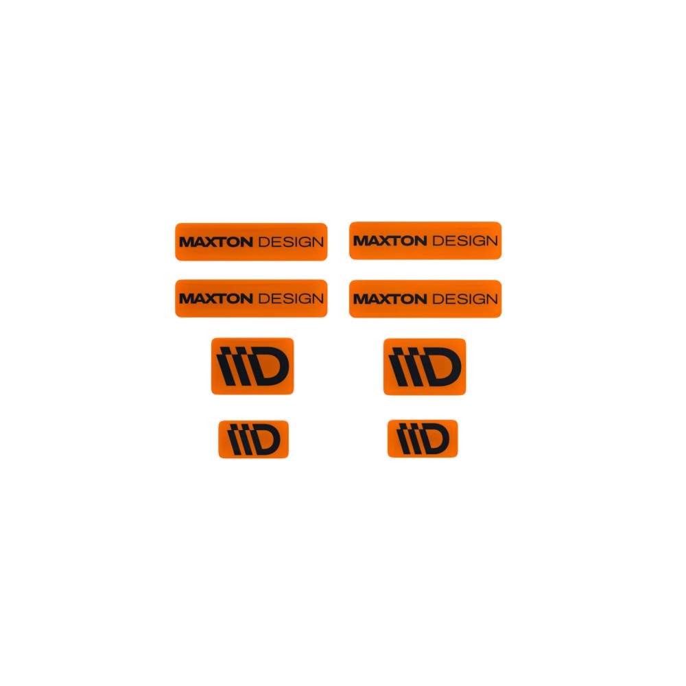 3D Orange et noir Maxton Design