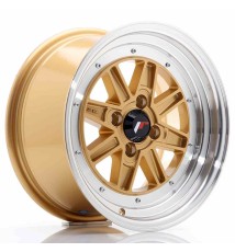 JR Wheels JR31 15x7.5 ET20 4x100 Gold w/Machined Lip
