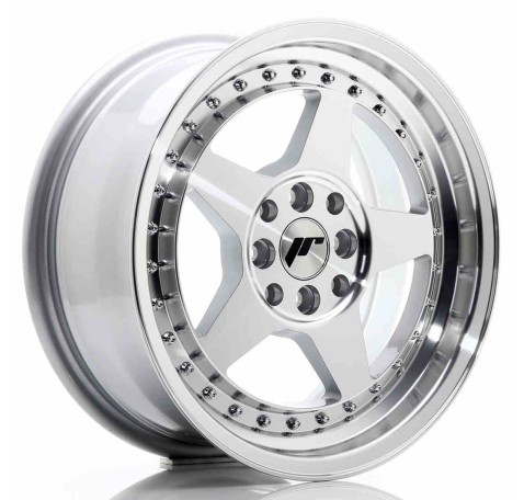 JR Wheels JR6 16x7 ET35 4x100/114 Silver Machined Face