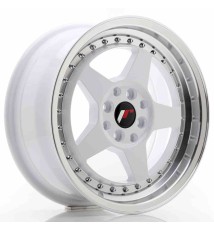 JR Wheels JR6 16x7 ET35 4x100/114 White w/Machined Lip