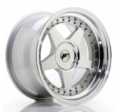 JR Wheels JR6 17x10 ET0-20 BLANK Silver Machined Face