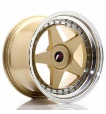 JR Wheels JR6 18x10,5 ET0-25 BLANK Gold w/Machined Lip