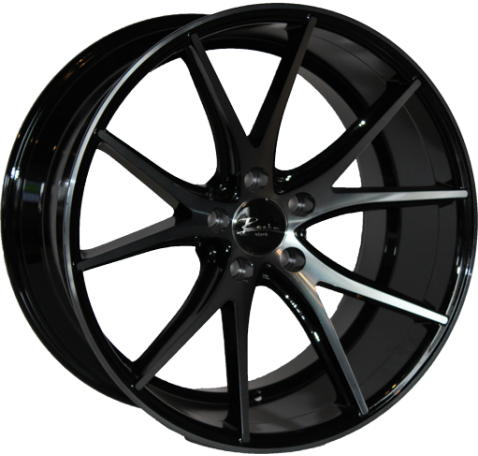 Jante RX-3 Rocha Black Machine Face - Tailles 9x20 et 10.5x20 - Entraxes 5x112 et 5x120 du fabricant pour votre voiture au p...