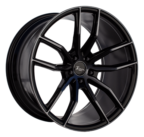 Jante RW-02 Rocha (FlowForming) Black Machined Face - Tailles 8.5x19, 9.5x19, 9x20 et 10.5x20 - Entraxes 5x112 et 5x120 du fa...