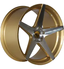 Jante R3 Rocha Gold Machine Face - Taille 9x20 - Entraxe 5x112 du fabricant pour votre voiture au prix de CHF 590,00