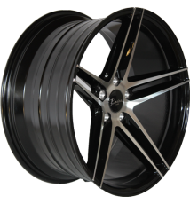 Jante R4 Rocha Black Machine Face - Taille 9.5x19 - Entraxe 5x112 du fabricant pour votre voiture au prix de CHF 690,00