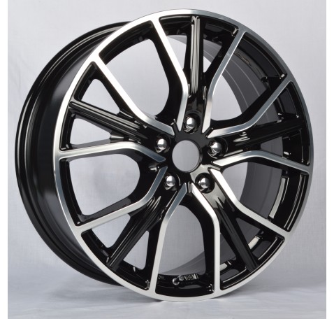 R8,5x20 WD004 ZURICH ET35 5x112 66,5 FF Glossy Black Pol&m