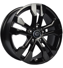 R7x17 WD008 TENERIFE ET50 5x114.3 67.1 Glossy Black & m