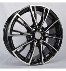 R8x21 WD006 LUGANO ET40 5x108 63,4 FF Glossy Bla Polish &m