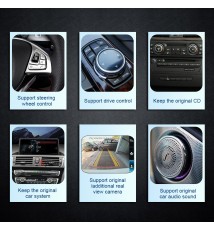 Autoradio Android 10, 4 go/64 go avec IPS et Navigation GPS, Accessoire CCC/CIC, Unité Centrale pour Voiture BMW Série 1, 120i, 