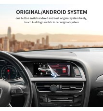Autoradio Android 10, 8 cœurs, WIFI, 4G, SIM, BT, navigation GPS, lecteur stéréo, Carplay, système d'affichage pour voiture Audi