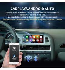 COIKA – autoradio Android 10, 8 cœurs, navigation GPS, BT, Google WIFI, SIM, Carplay, système multimédia, écran tactile pour voi