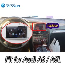 Autoradio Android, Navigation GPS, stéréo, système de lecteur multimédia, Audio/vidéo, pour voiture Audi A6, A6L (2005 à 2011)