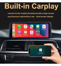 Autoradio Carplay 128 ", Android 11, 12.3G, Navigation GPS, lecteur DVD, CIC NBT, 520x2011 P, pour voiture BMW série 5 F10 F11 (
