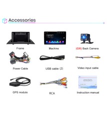 Autoradio Android 10, 9 pouces, 2 go, 2 din, Navigation GPS, lecteur multimédia DVD, vidéo, pour voiture BMW X3, E83, 2004, 2005