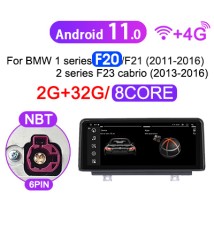 Autoradio Android 11 avec écran IPS, lecteur Audio et vidéo, pour BMW série 1 F20 F21/3 série F30 F31 F34/4 série F32 F33 F36