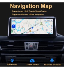 Autoradio Android 11, 2009 ", IPS, Navigation GPS, vidéo, stéréo, lecteur multimédia, système CIC iDrive, pour voiture BMW X1 E8