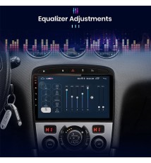 Autoradio Android 10, 4 go/64 go, GPS, RDS, DSP, lecteur multimédia, 2din, sans DVD, pour voiture Peugeot 408, 308SW, 308