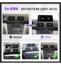 Autoradio Android 11, système intelligent avec écran, Audio, pour voiture BMW E81, E82, E87, E88 (séries 2005-2012/3), E90, E91,
