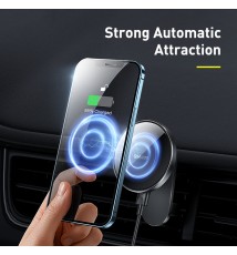 Baseus – support de téléphone portable magnétique pour voiture, chargeur sans fil pour iPhone 13, iPhone 12 Pro Max