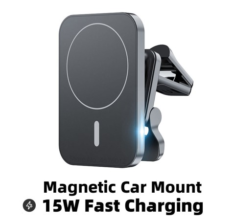 Porte-voiture 15 W MagSafe chargeur de voiture sans fil magnétique