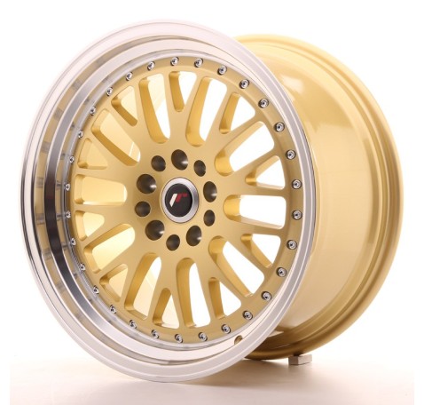 JR Wheels JR10 18x9.5 ET18 5x114/120 Gold w/Machined Lip