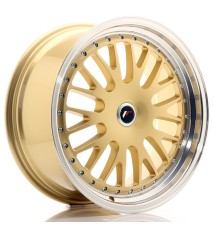 JR Wheels JR10 19x8.5 ET20-35 Blank Gold w/Machined Lip