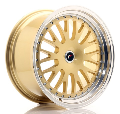 JR Wheels JR10 19x9.5 ET20-35 Blank Gold w/Machined Lip