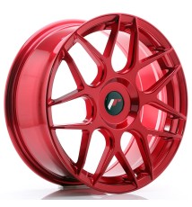 JR Wheels JR18 18x7.5 ET25-40 Blank Platinum Red