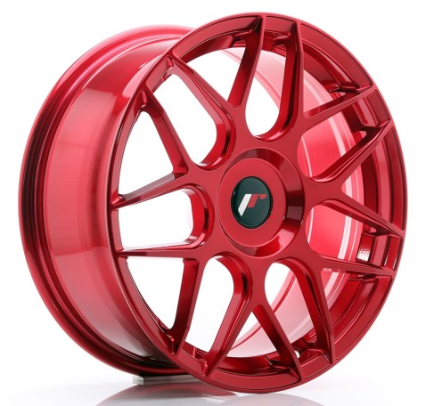 JR Wheels JR18 18x7.5 ET25-40 Blank Platinum Red