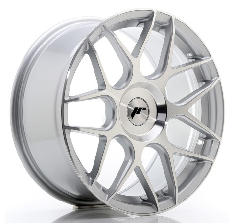 JR Wheels JR18 18x8.5 ET25-45 Blank Silver Machined