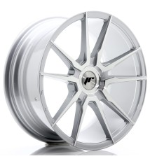 JR Wheels JR21 18x8.5 ET20-40 Blank Silver Machined