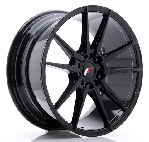 JR Wheels JR21 18x8.5 ET40 5x112/114 Glossy Black