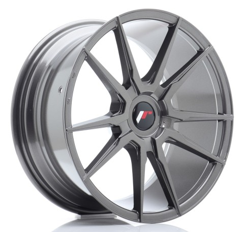 JR Wheels JR21 18x8.5 ET40 Blank Hyper Gray