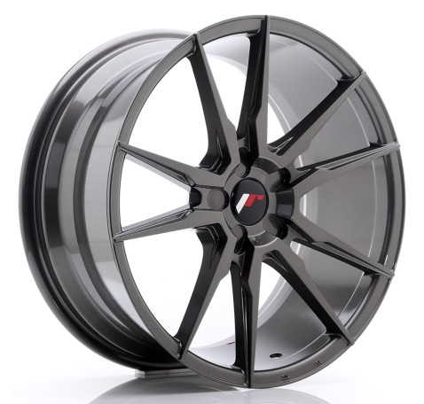 JR Wheels JR21 19x8.5 ET20-43 5H Blank Hyper Gray