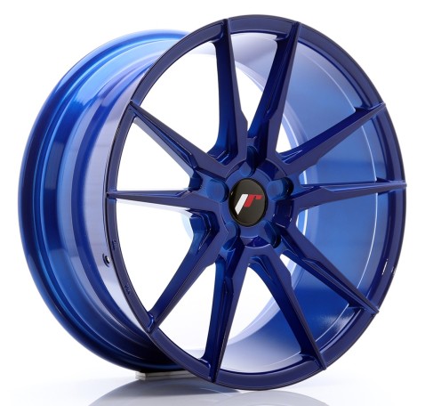 JR Wheels JR21 19x8.5 ET20-43 5H BLANK Platinum Blue