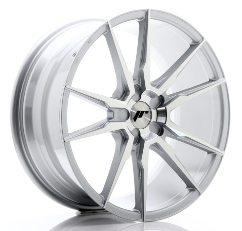 JR Wheels JR21 19x8.5 ET20-43 5H BLANK Silver Machined Face