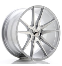 JR Wheels JR21 19x9.5 ET20-40 5H BLANK Silver Machined Face