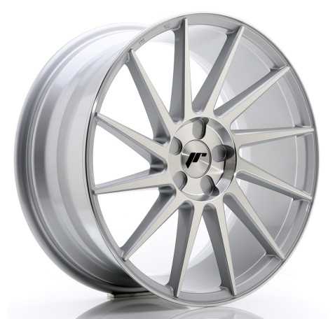 JR Wheels JR22 19x8.5 ET35-43 5H BLANK Silver Machined Face