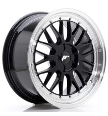 JR Wheels JR23 18x8.5 ET25-48 5H BLANK Gloss Black w/Machined Lip