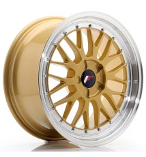 JR Wheels JR23 18x8.5 ET25-48 5H BLANK Gold w/Machined Lip