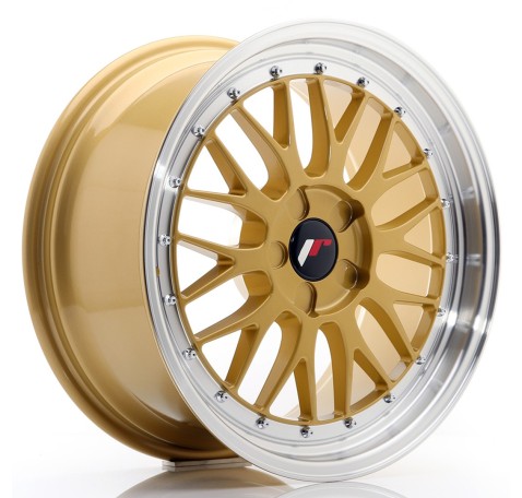 JR Wheels JR23 18x8.5 ET25-48 5H BLANK Gold w/Machined Lip