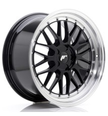 JR Wheels JR23 19x9.5 ET20-48 5H BLANK Gloss Black w/Machined Lip